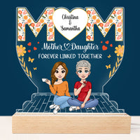 Personalized Gift Mother And Daughter Plaque LED Lamp Night Light 23302 thumb 1