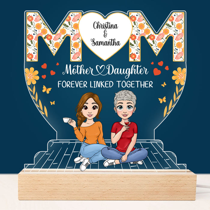 Personalized Gift Mother And Daughter Plaque LED Lamp Night Light 23302 1