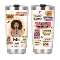 Personalized Christian Affirmations Steel Tumbler 23309 thumb 1