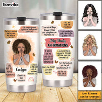 Personalized Christian Affirmations Steel Tumbler 23309 thumb 1
