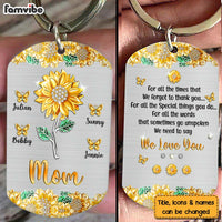 Personalized Gift For Mom Sunflower Aluminum Keychain 23319 thumb 1
