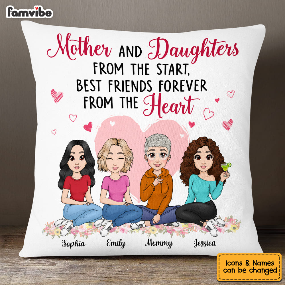Personailzed Gift for Mom Pillow 23320 Primary Mockup