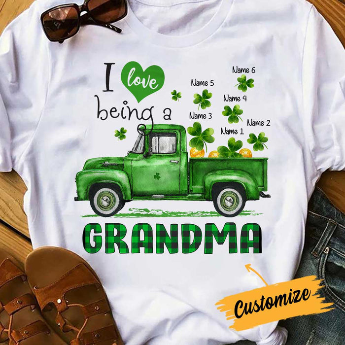 Personalized Grandma Patrick's Day T Shirt FB151 30O34 1