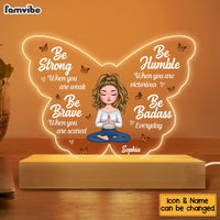 Personalized  Gift For Daughter Be Strong Plaque LED Lamp Night Light 23331 thumb 1