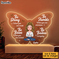 Personalized  Gift For Daughter Be Strong Plaque LED Lamp Night Light 23331 thumb 1