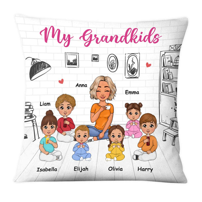 Personalized Gift For Grandma My Grandkids 2023 Pillow 23334 1