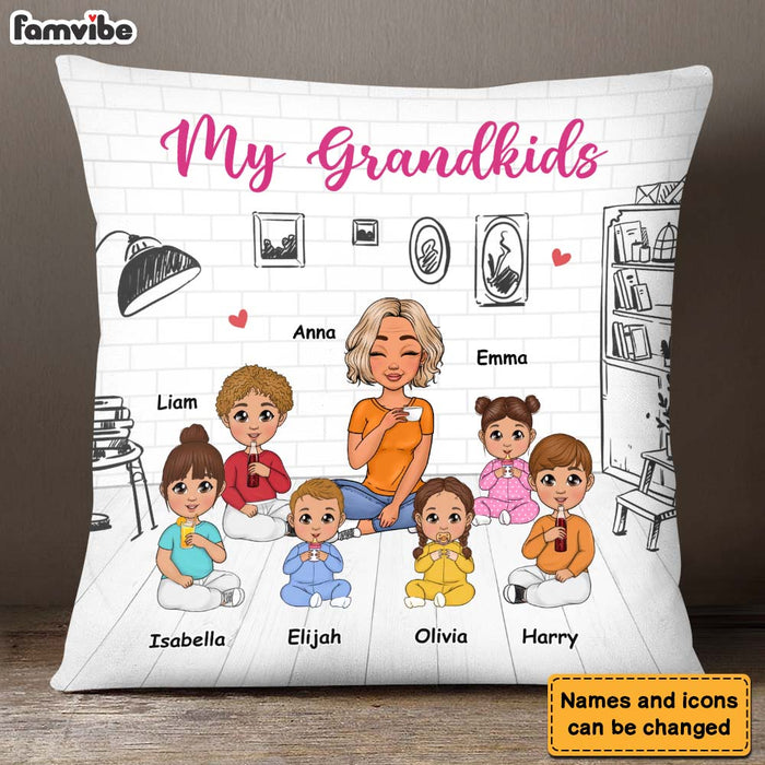 Personalized Gift For Grandma My Grandkids 2023 Pillow 23334 1