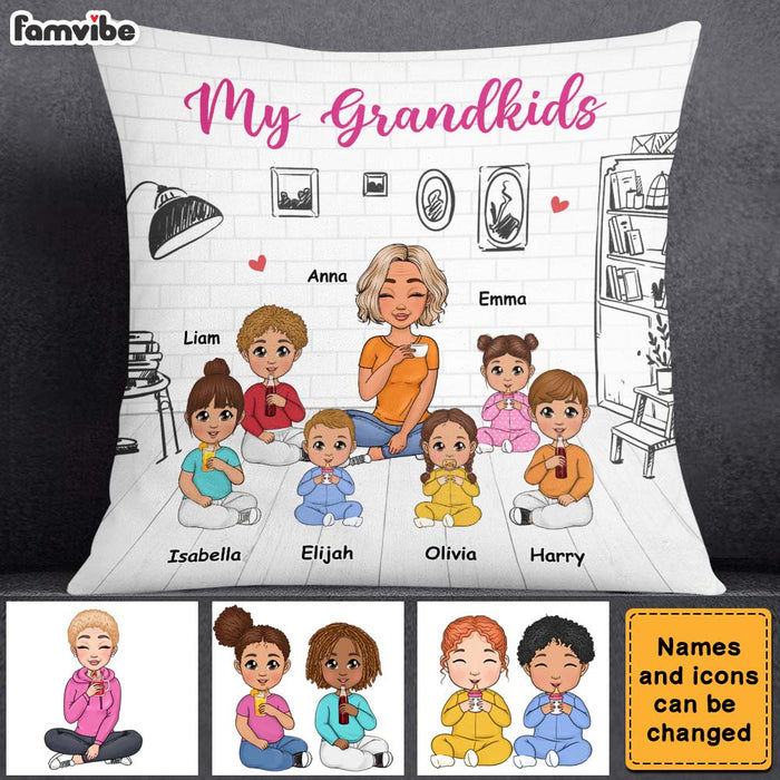 Personalized Gift For Grandma My Grandkids 2023 Pillow 23334 1