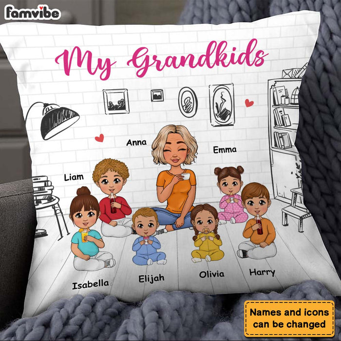 Personalized Gift For Grandma My Grandkids 2023 Pillow 23334 1