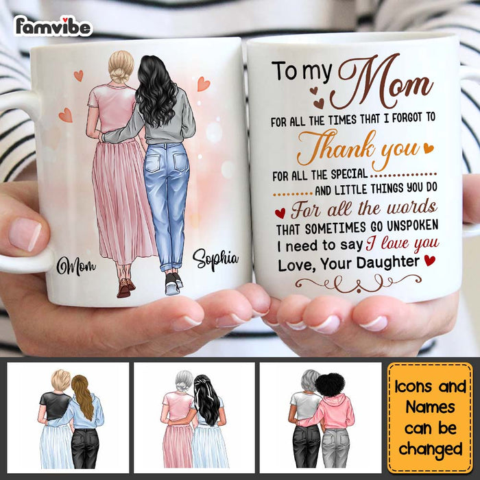 Personalized To My Mom I Need to Say I Love You Mug 23337 1