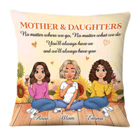 Personalized Gift For Mom No Matter Where Pillow 23338 thumb 1
