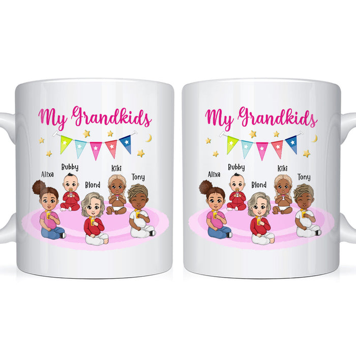 Personalized Gift For Grandma My Grandkids Mug 23339 1