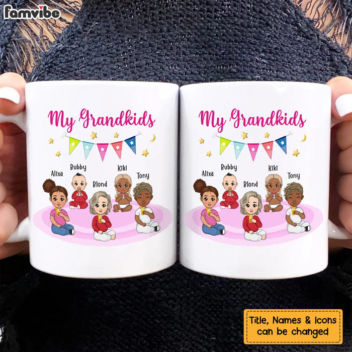 Personalized Gift For Grandma My Grandkids Mug 23339 1