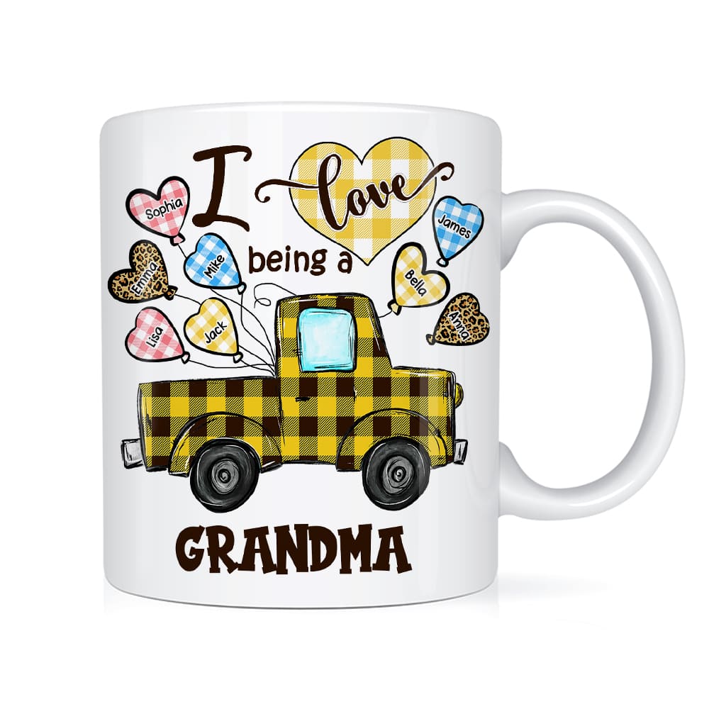 Personalized Love Being A Grandma Buffalo Truck Mug 23201 Primary Mockup