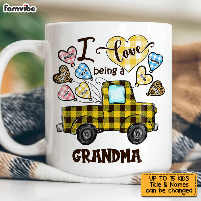 Personalized Love Being A Grandma Buffalo Truck Mug 23201 1