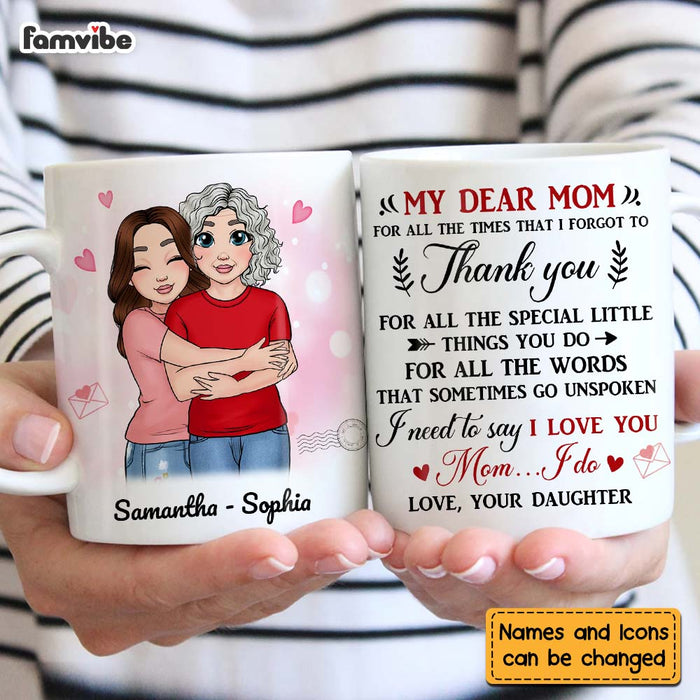 Personalized Gift For Mom Thank You And I Do Love Mug 23343 1