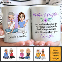 Personalized Gift Mother And Daughter No Matter Where We Go Mug 23344 thumb 1