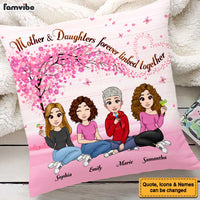 Personalized Gift For Mom Forever Linked Together Pillow 23346 thumb 1