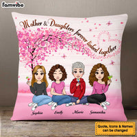 Personalized Gift For Mom Forever Linked Together Pillow 23346 thumb 1
