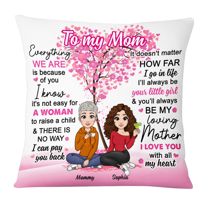 Personalized Gift For Mom From Little Girl Pillow 23350 1