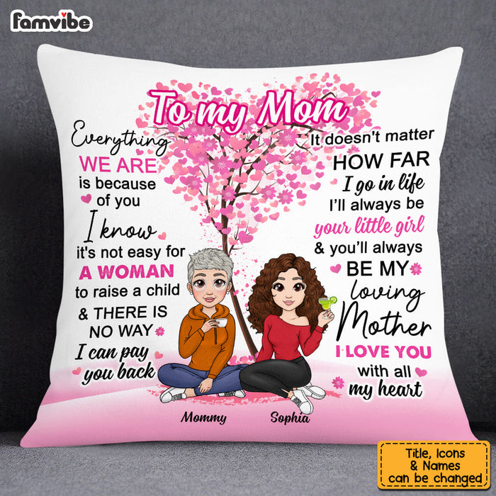 Personalized Gift For Mom From Little Girl Pillow 23350 1