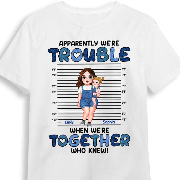 Personalized Mom And Baby Trouble Together Shirt - Hoodie - Sweatshirt 23351 1