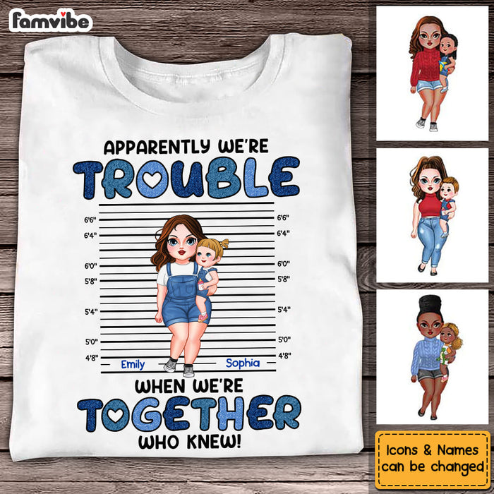 Personalized Mom And Baby Trouble Together Shirt - Hoodie - Sweatshirt 23351 1