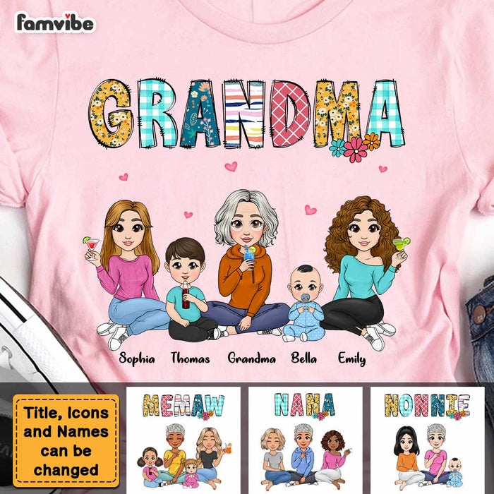 Personalized Gift For Grandma Shirt - Hoodie - Sweatshirt 23353 1