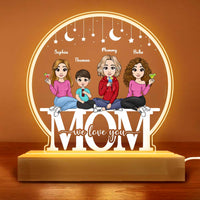 Personalized Mom We Love You Plaque LED Lamp Night Light 23355 thumb 1