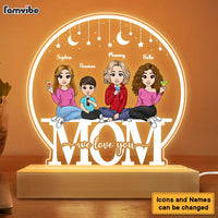 Personalized Mom We Love You Plaque LED Lamp Night Light 23355 thumb 1
