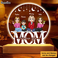Personalized Mom We Love You Plaque LED Lamp Night Light 23355 thumb 1