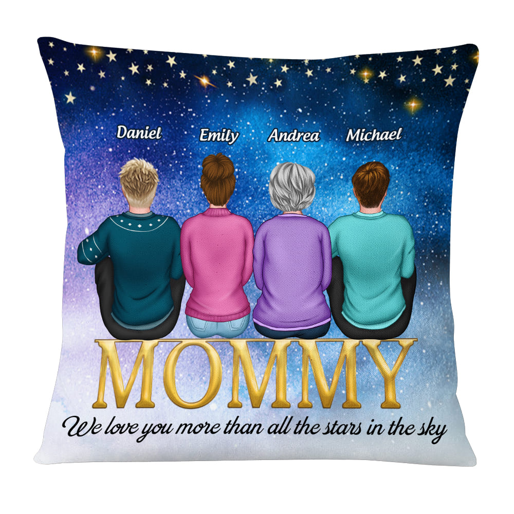 Personalized Mom Grandma We Love You Pillow 23356 Primary Mockup