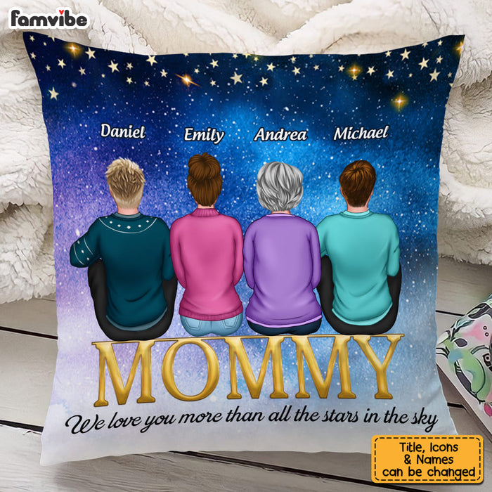 Personalized Mom Grandma We Love You Pillow 23356 1
