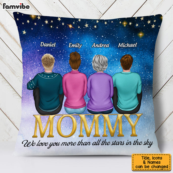 Personalized Mom Grandma We Love You Pillow 23356 1