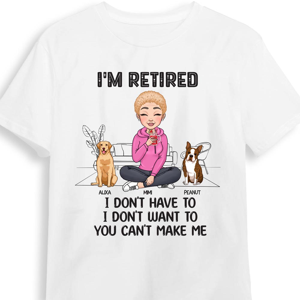 Personalized Gift for Retired Grandma Shirt 23358 Primary Mockup