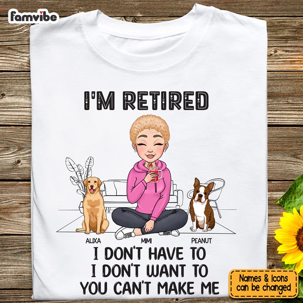 Personalized Gift for Retired Grandma Shirt 23358 Primary Mockup