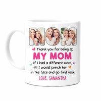 Personalized Thank You For Being My Mom Funny Mug 23363 thumb 1