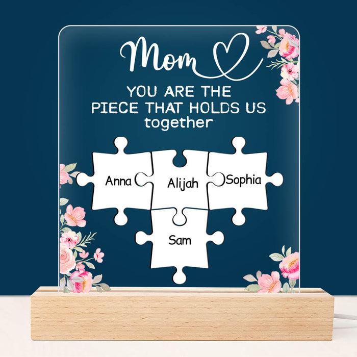Personalized Gift for Mom You Are The Piece Plaque LED Lamp Night Light 23364 1