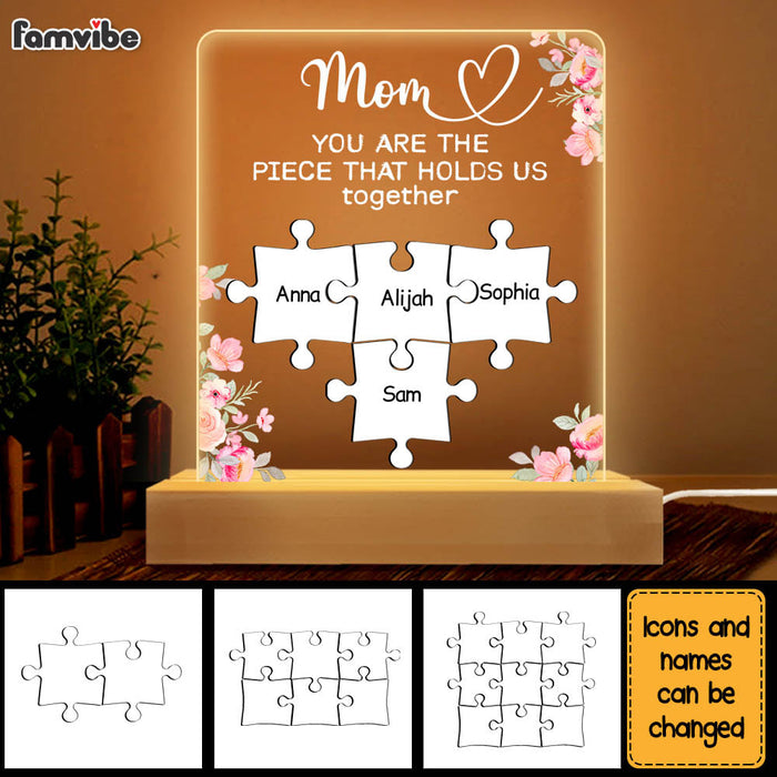 Personalized Gift for Mom You Are The Piece Plaque LED Lamp Night Light 23364 1