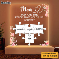 Personalized Gift for Mom You Are The Piece Plaque LED Lamp Night Light 23364 thumb 1