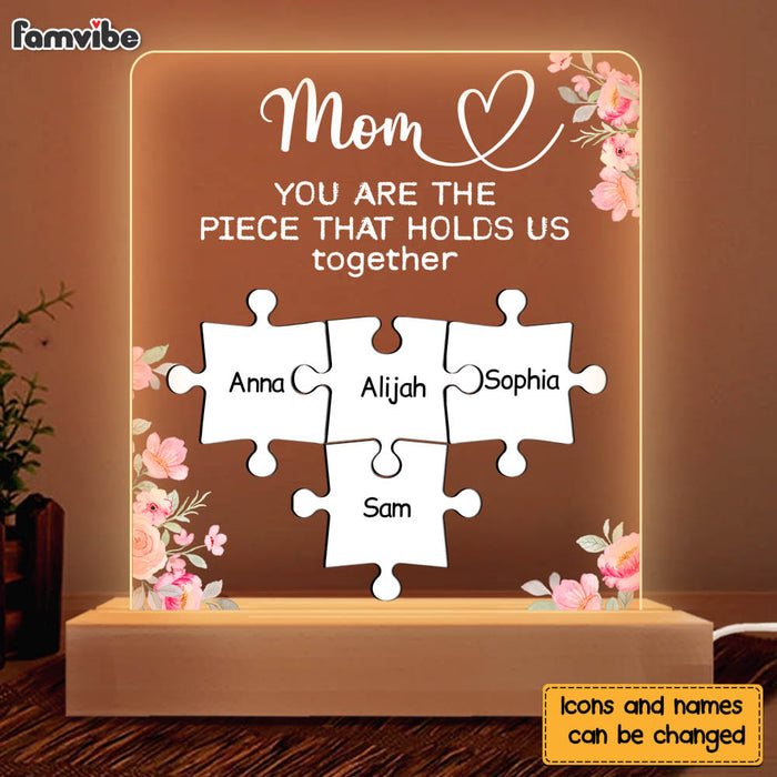 Personalized Gift for Mom You Are The Piece Plaque LED Lamp Night Light 23364 1