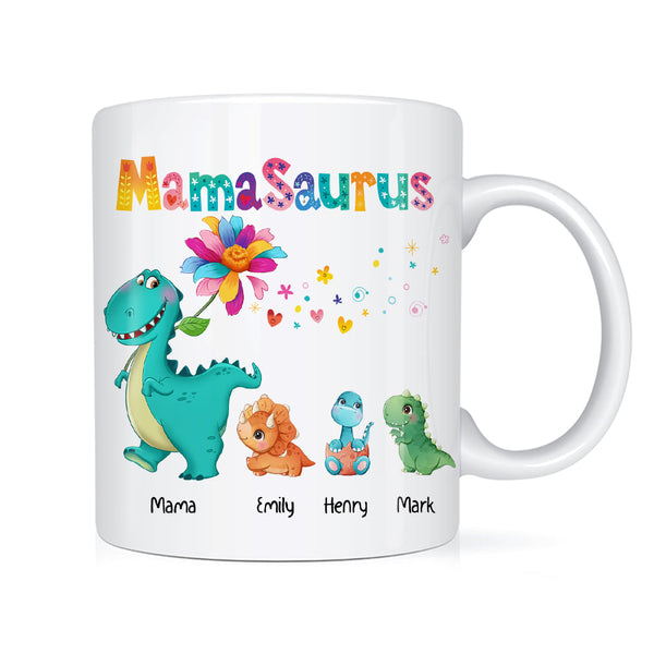 Personalised Don't Mess With The Mamasaurus/Grandmasaurus Fun Family Mug .