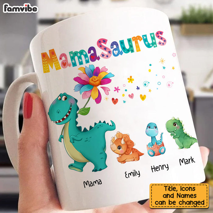 Mamasaurus Mug Funny Mothers Day Mugs Mama Saurus Mug – We Got Good