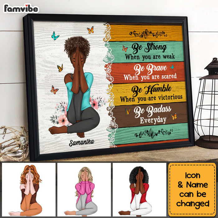 Personalized  Gift For Daughter Be Strong Poster 23368 1