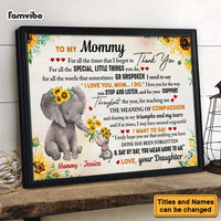 Personalized To My Mom I Love You Poster 23372 thumb 1