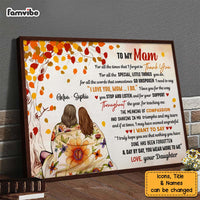 Personalized Gift For Mom Thank You And I Do Love Poster 23373 thumb 1