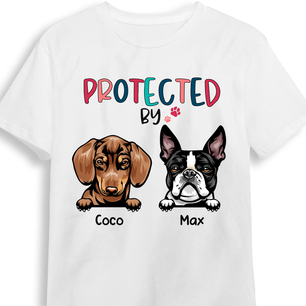 Personalized Gift Protected By Kid T Shirt 23375 Mockup White