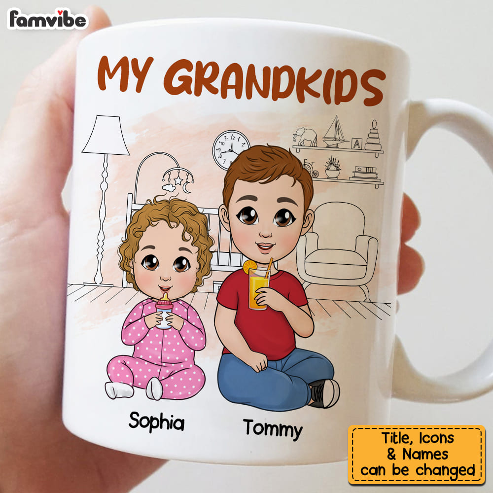 Personalized Gift For Grandma My Grandkids Mug 23376 Primary Mockup