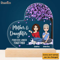 Personalized Mother & Daughter Forever Linked Together Plaque LED Lamp Night Light 23389 thumb 1