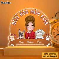 Personalized Gift for Dog Mom Plaque LED Lamp Night Light 23390 thumb 1